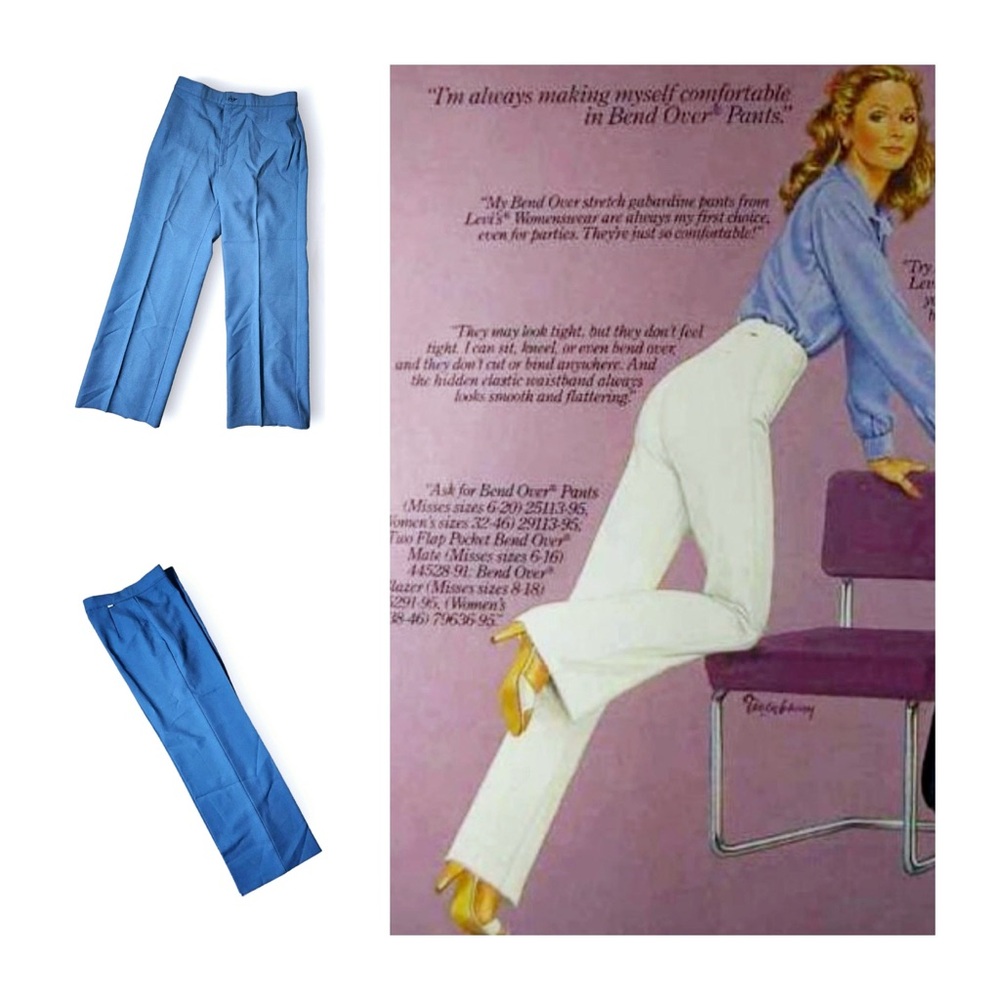 Dead-stock 70s Levis Bend Over Straight Leg Pant